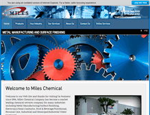 Tablet Screenshot of mileschemical.com